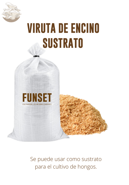 VIRUTA DE ENCINO (SUSTRATO PARA EL CULTIVO DE HONGOS) 5kg