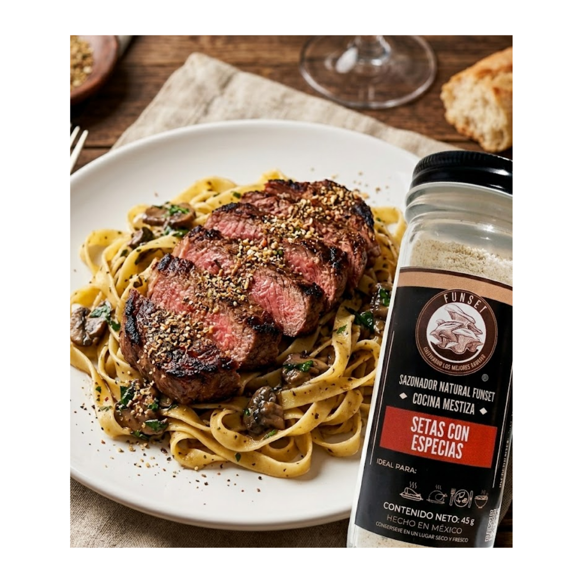 SAZONADOR GOURMET NATURAL SETAS CON ESPECIAS 65 GR