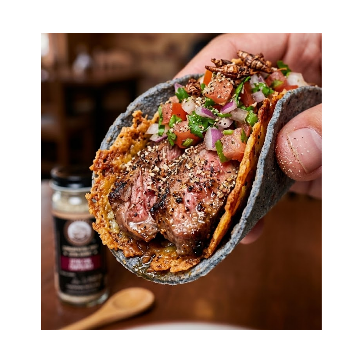 SAZONADOR GOURMET NATURAL SETAS CON CHAPULINES 65 GR