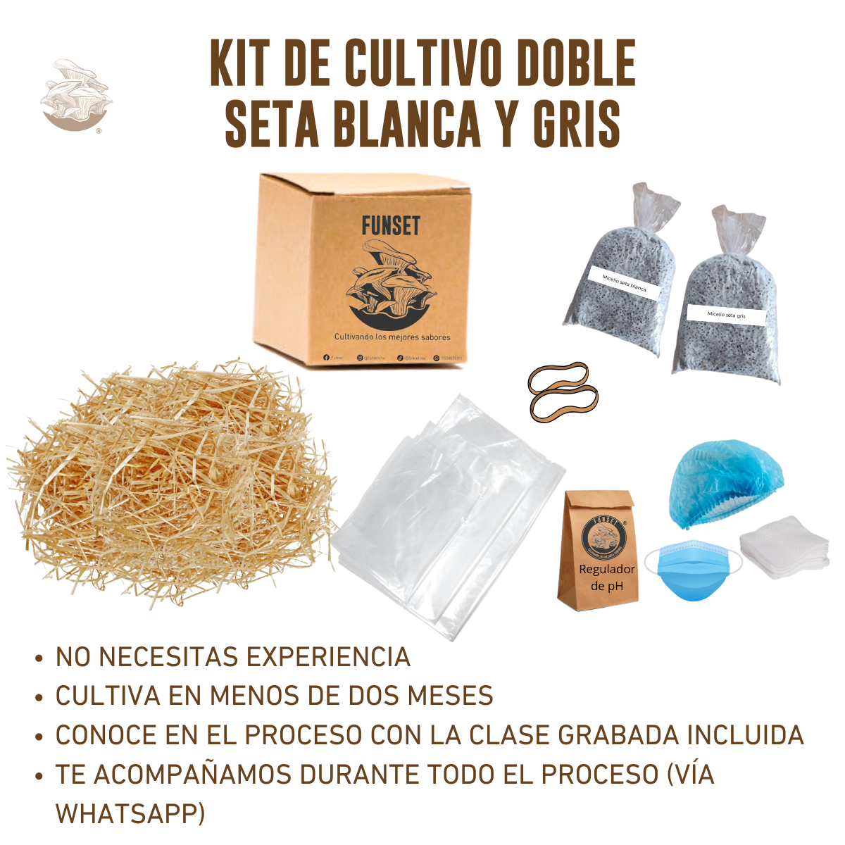 KIT TRADICIONAL DOBLE CULTIVO DE SETAS