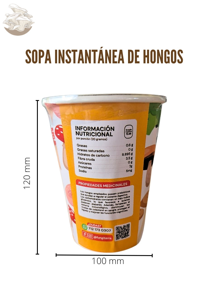 SOPA INSTANTÁNEA DE HONGOS