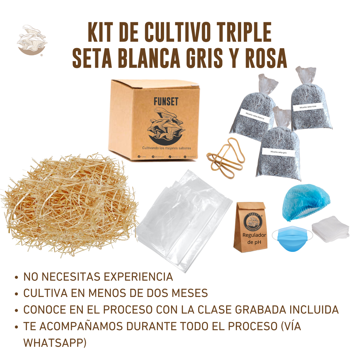 KIT TRADICIONAL TRIPLE CULTIVO DE SETAS