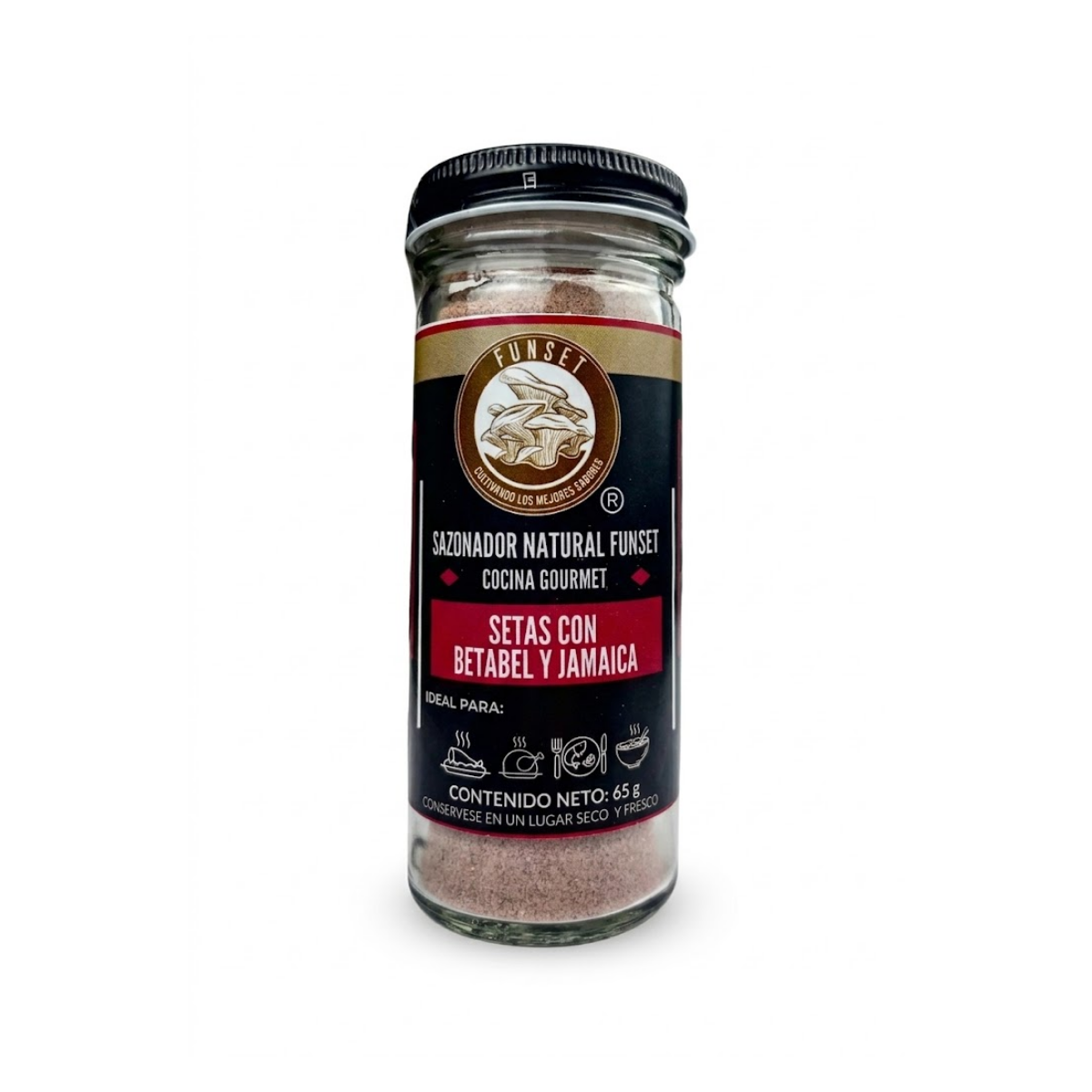 SAZONADOR GOURMET NATURAL SETAS CON BETABEL Y JAMAICA 65 GR