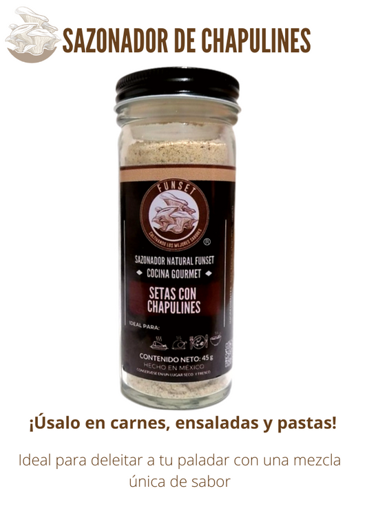 SAZONADOR NATURAL SETAS CON CHAPULINES