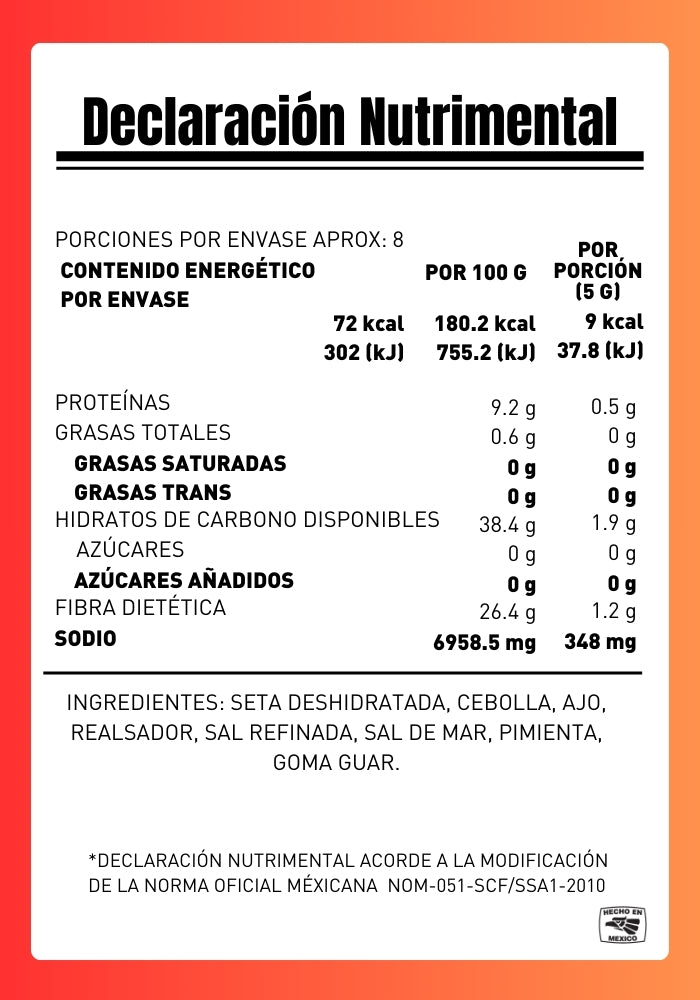 SAZONADOR NATURAL SETAS CON ESPECIAS