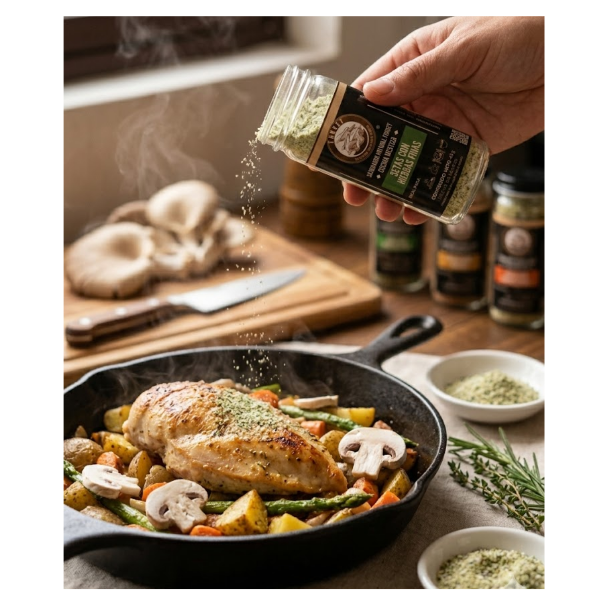 SAZONADOR GOURMET NATURAL SETAS CON HIERBAS FINAS 65 GR