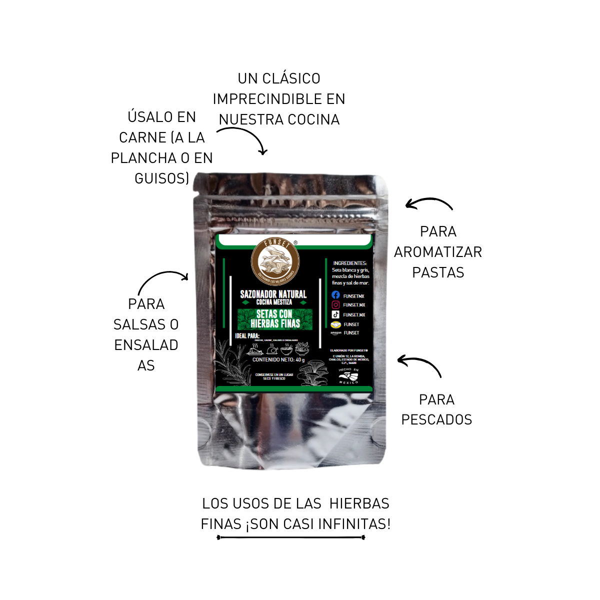 Sazonadores Naturales de Setas (40g-55g) - FUNSET®