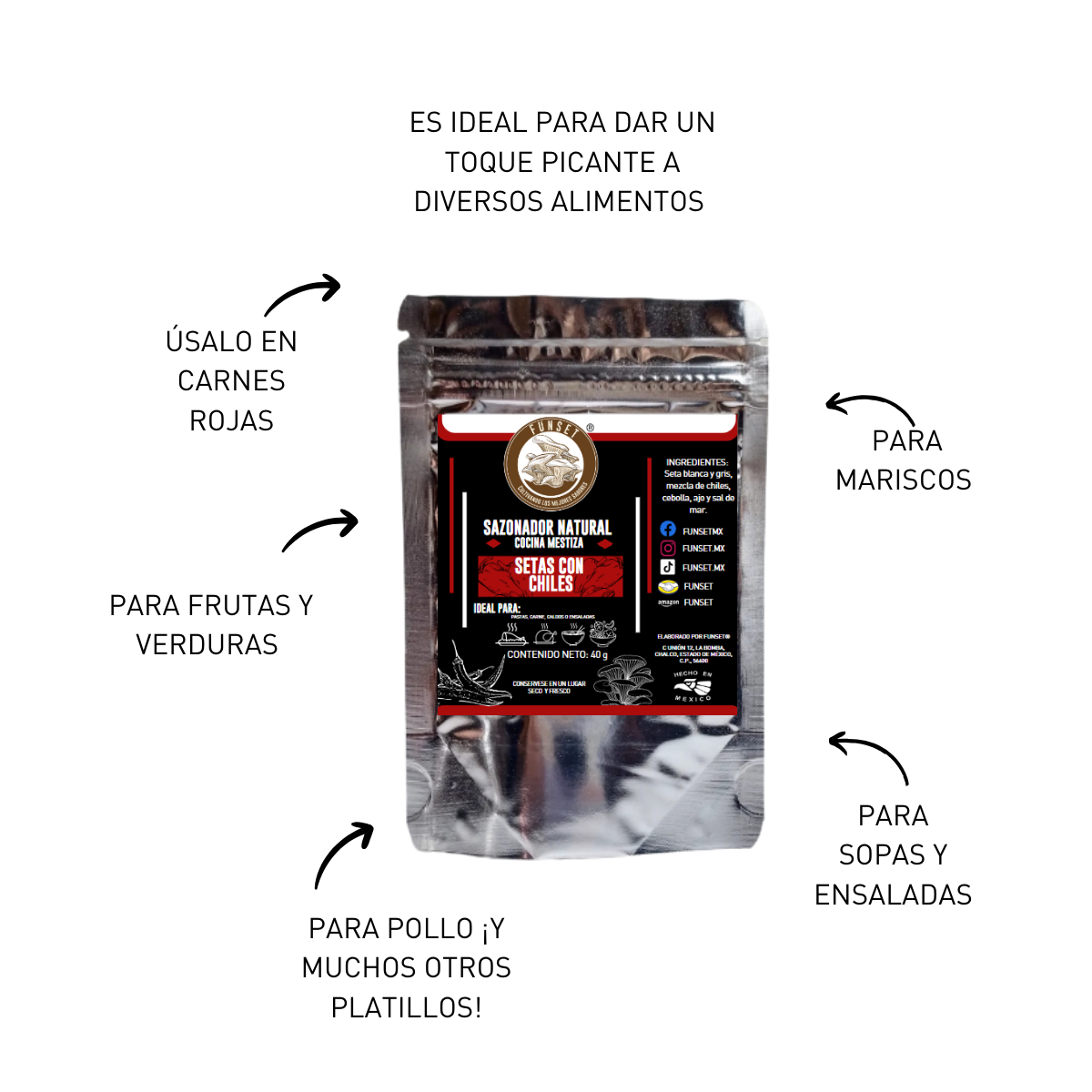 Sazonadores Naturales de Setas (40g-55g) - FUNSET®