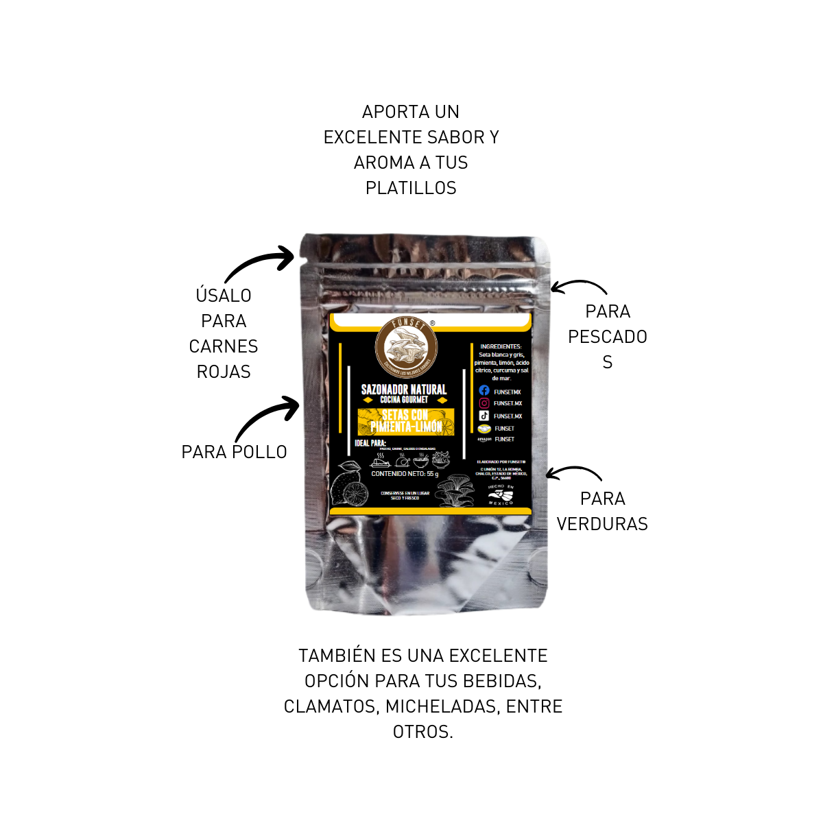 Sazonadores Naturales de Setas (40g-55g) - FUNSET®