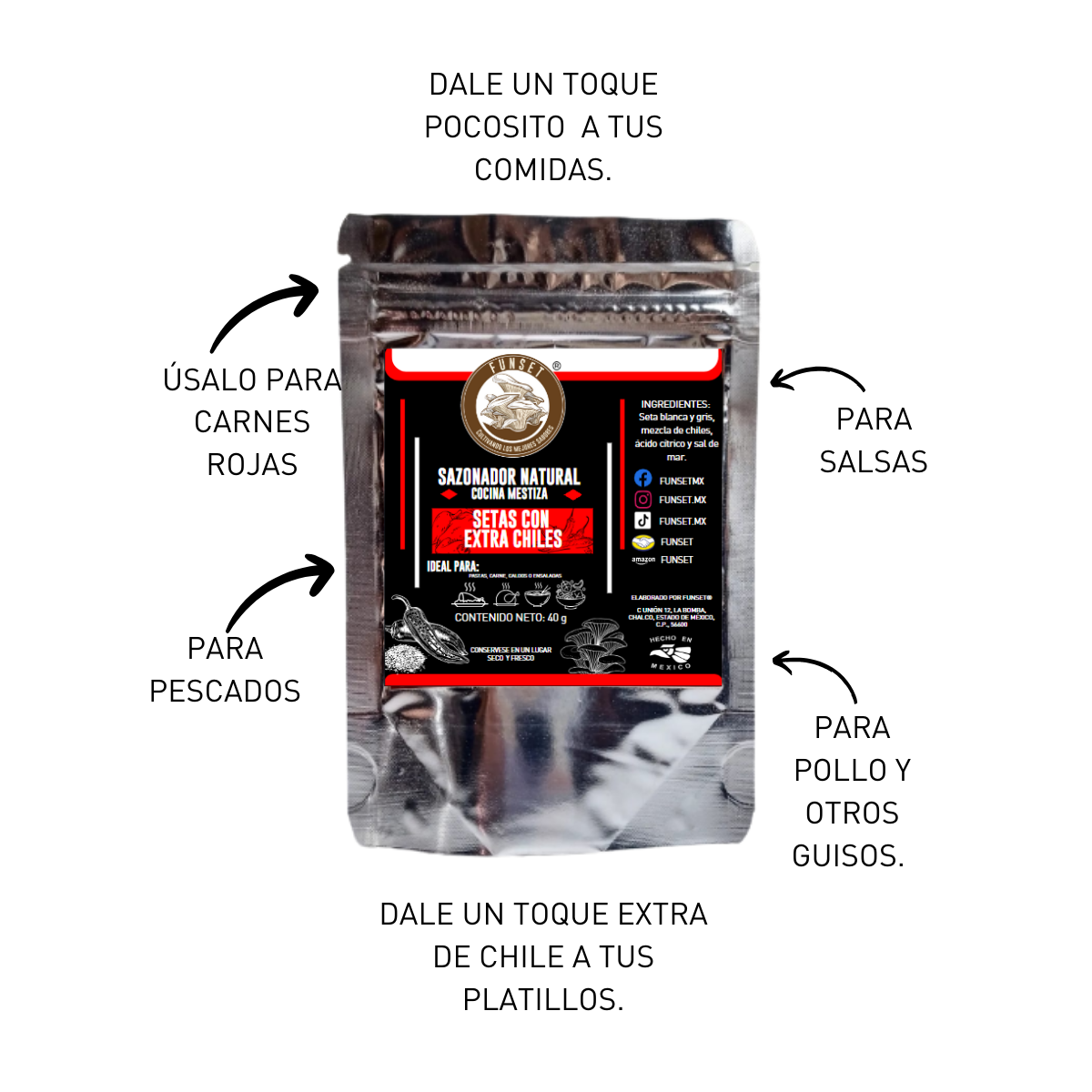 Sazonadores Naturales de Setas (40g-55g) - FUNSET®