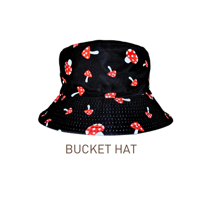 Bucket Hat Reversible "Mushroom Basics"