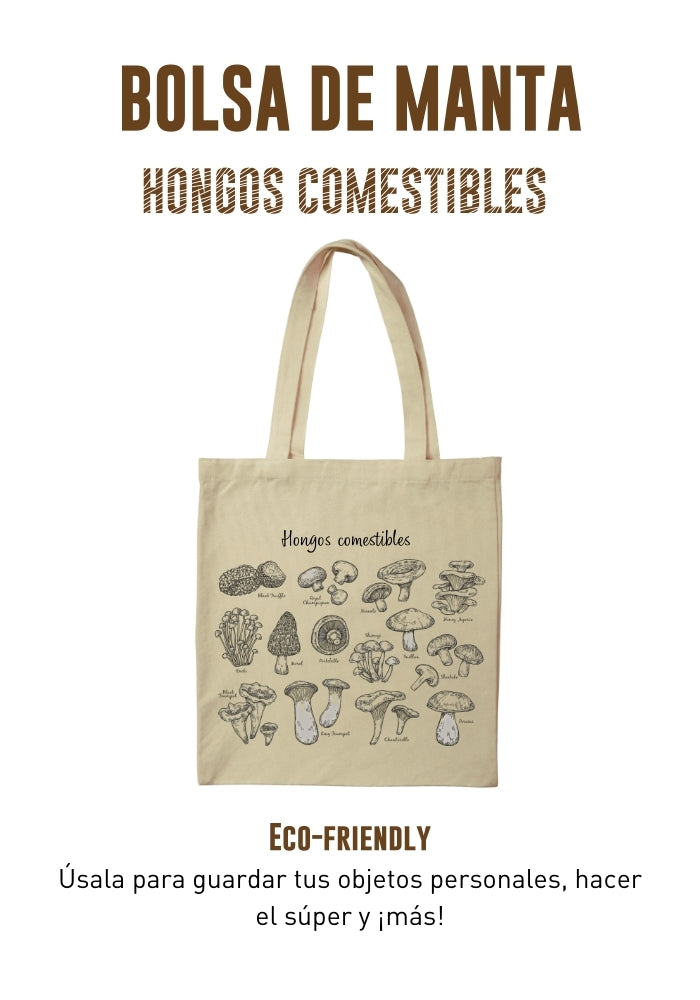 TOTE BAG COLECCIÓN HONGOS COMESTIBLES