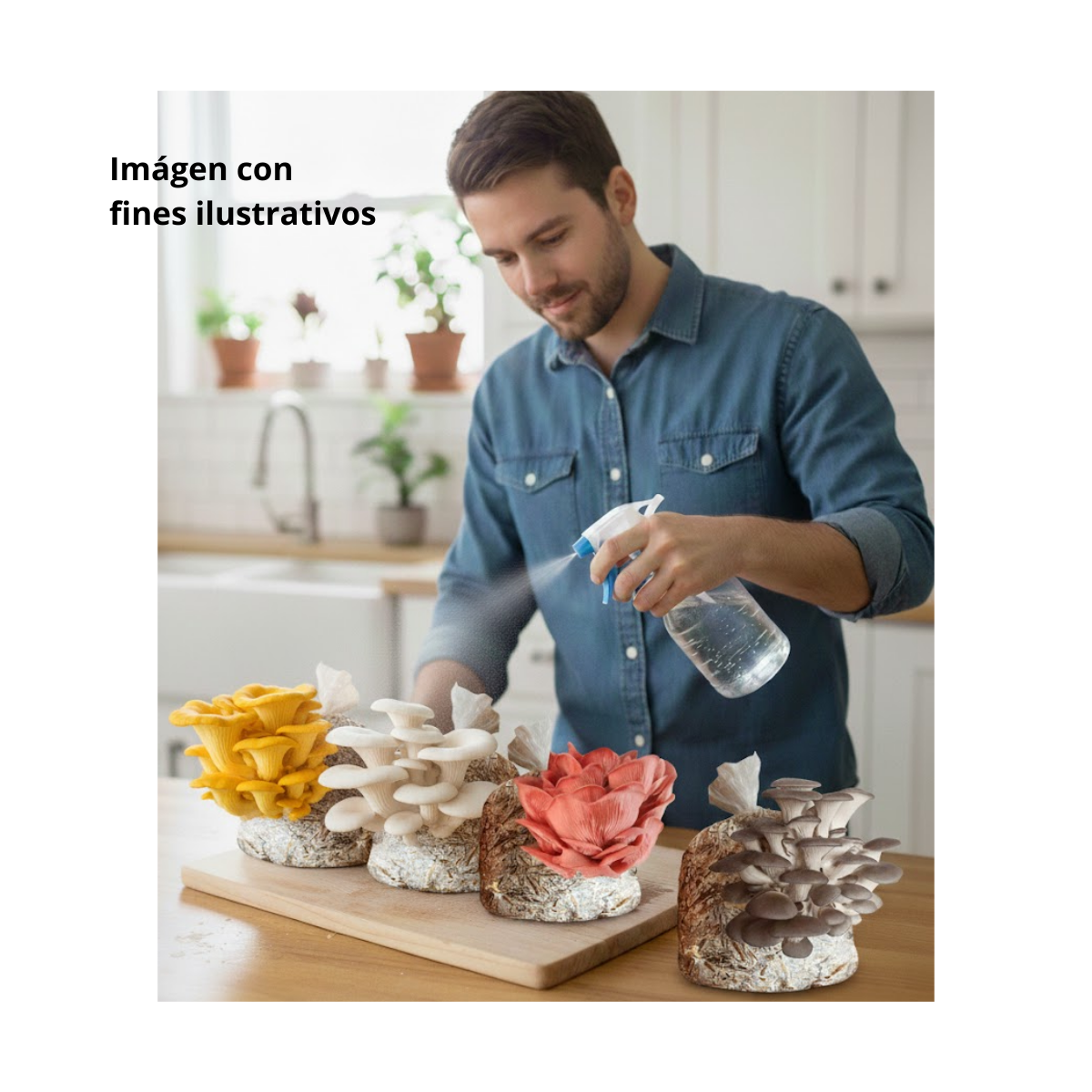 KIT CULTIVO HONGOS SETA 4 VARIEDADES FUNSET