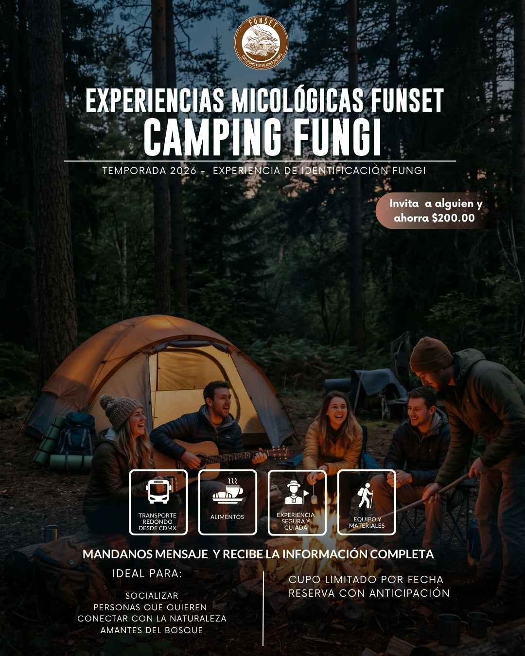 EXPERIENCIA MICOLÓGICA: CAMPAMENTO FUNGI