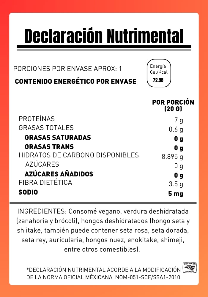 SOPA INSTANTÁNEA DE HONGOS