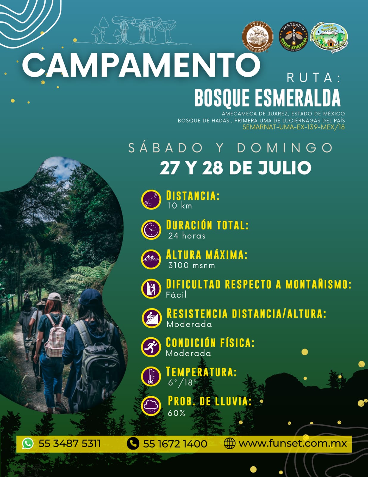 EXPERIENCIAS BIOLUMINICENTES- CAMPAMENTO