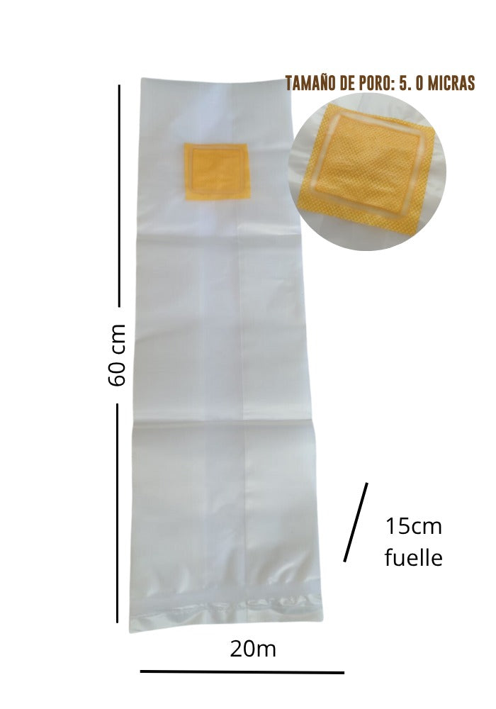 BOLSA CON FILTRO PARA EL CULTIVO DE HONGOS (PACK 10 UNIDADES)